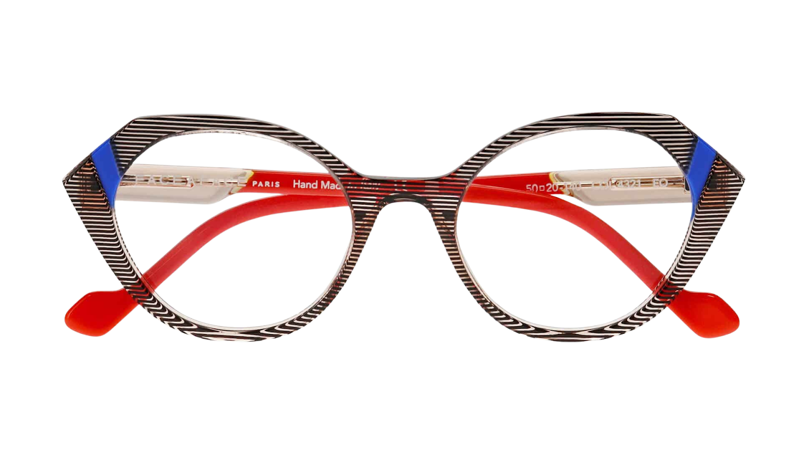 Face a Face Witty 1 - 4321 - Transparent Striped Amber